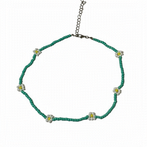 Beaded flower necklace